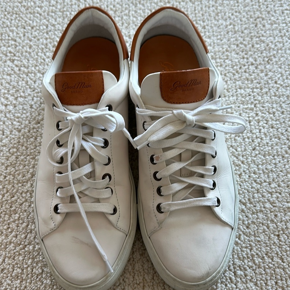 Good Man Brand white leather sneakers